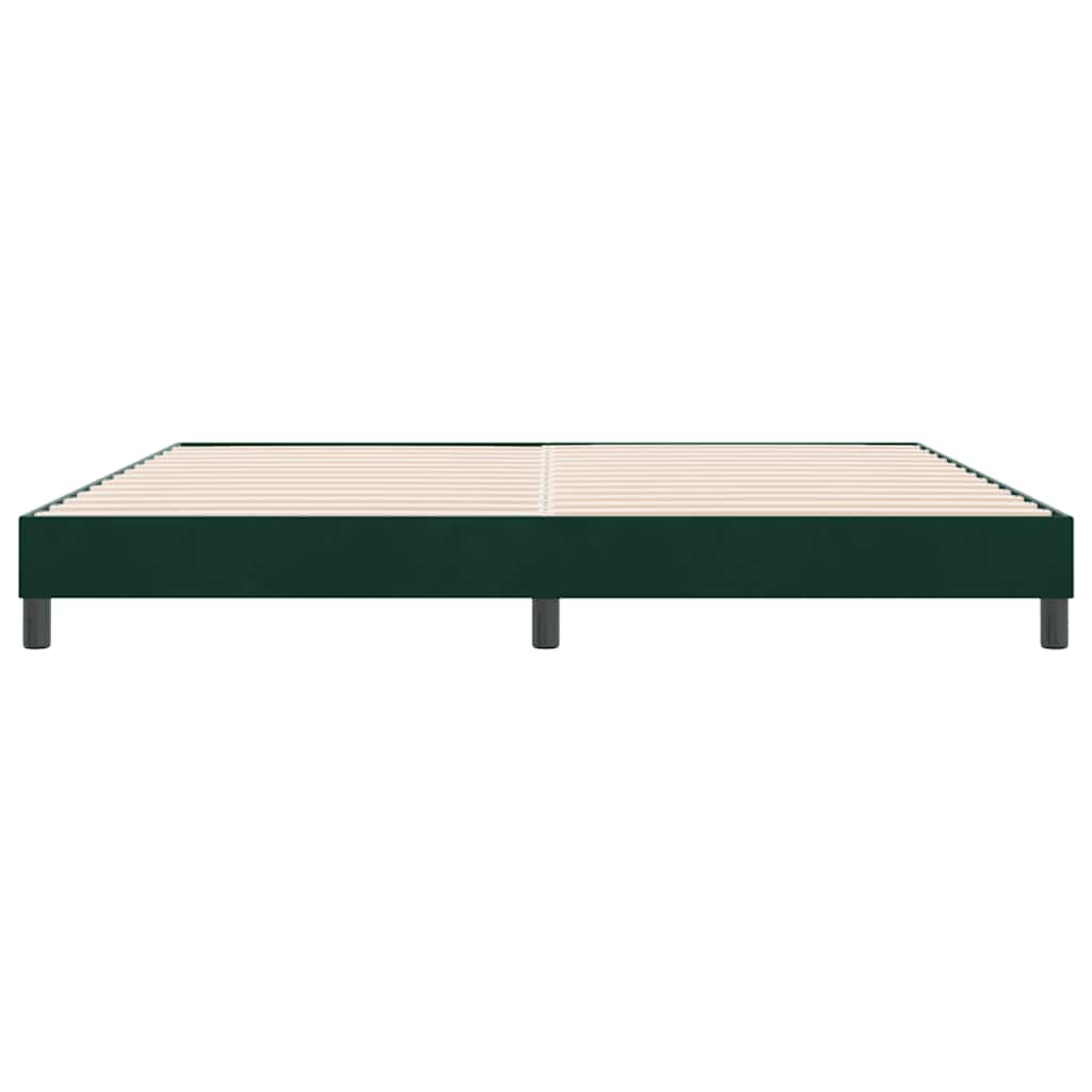 Giroletto a Molle senza Materasso Verde Scuro 180x210cm Velluto | homemem39