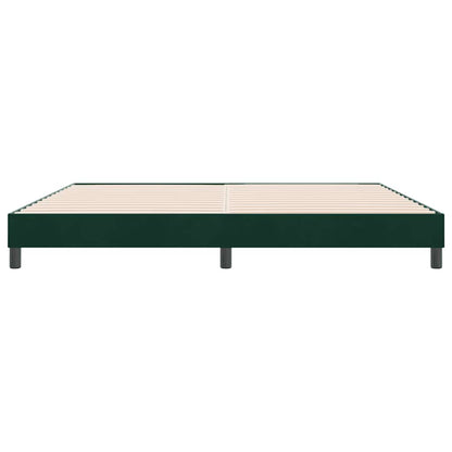 Giroletto a Molle senza Materasso Verde Scuro 180x210cm Velluto | homemem39