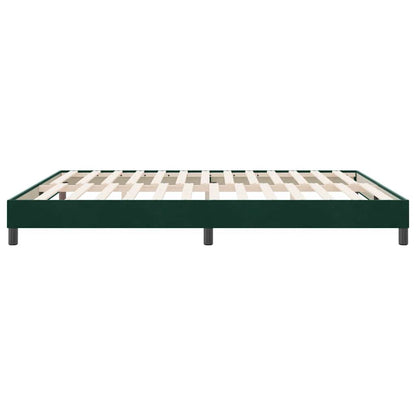 Giroletto a Molle senza Materasso Verde Scuro 180x210cm Velluto | homemem39