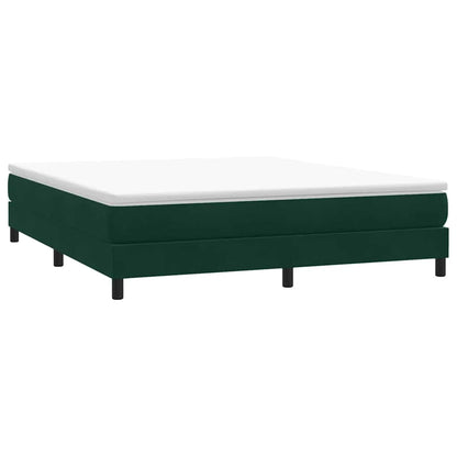 Giroletto a Molle senza Materasso Verde Scuro 180x210cm Velluto | homemem39