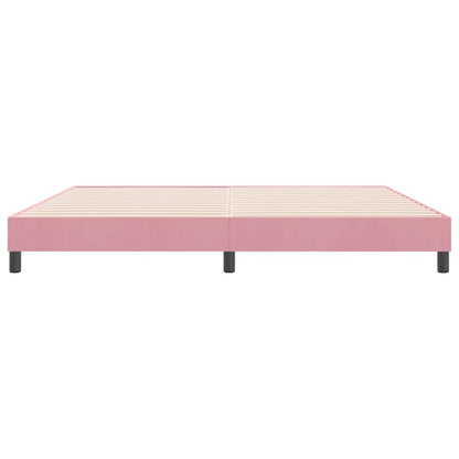 Giroletto a Molle senza Materasso Rosa 180x210 cm in Velluto | homemem39