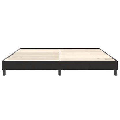 Letto a Molle senza Materasso Nero 200x210 cm in Velluto | homemem39