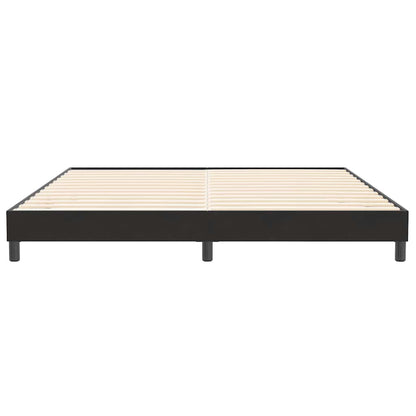 Letto a Molle senza Materasso Nero 200x210 cm in Velluto
