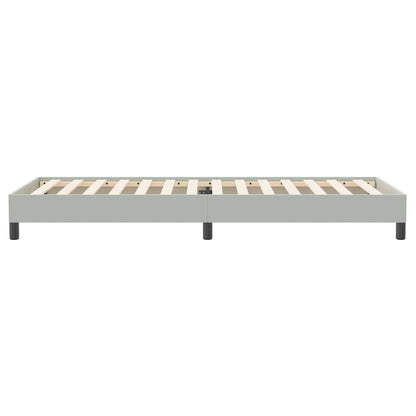 Letto a Molle senza Materasso Grigio Chiaro 80x220 cm Velluto | homemem39