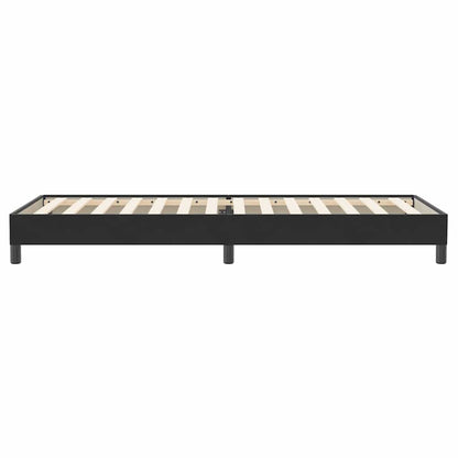 Letto a Molle senza Materasso Nero 80x220 cm Velluto | homemem39