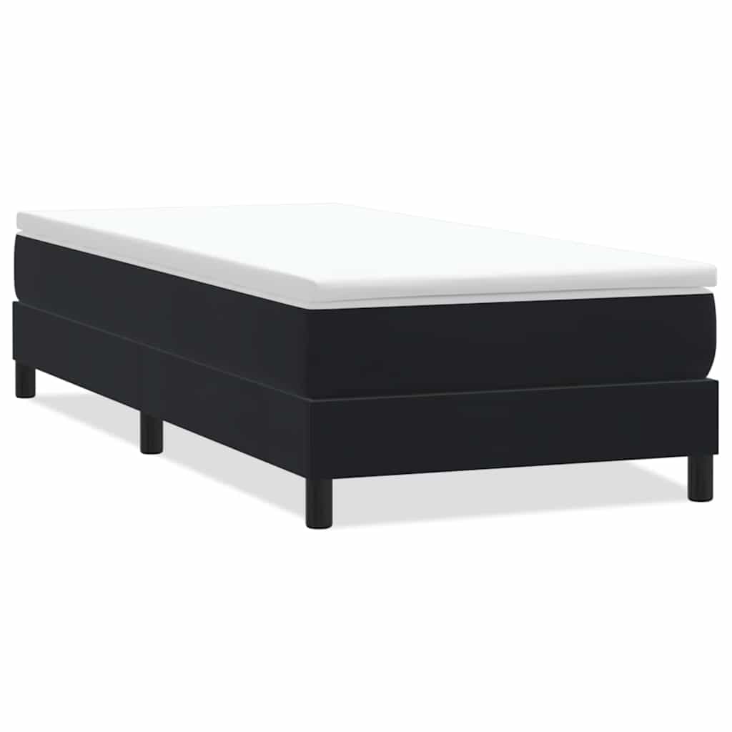 Letto a Molle senza Materasso Nero 90x220 cm in Velluto | homemem39