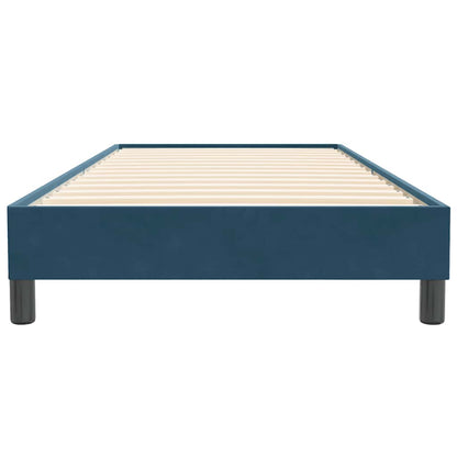 Letto a Molle senza Materasso Blu Scuro 90x220 cm Velluto | homemem39