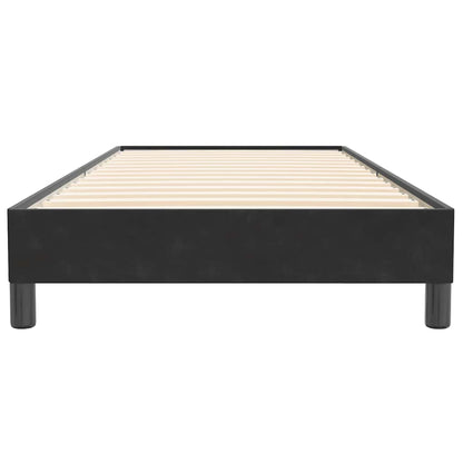 Letto a Molle senza Materasso Nero 100x220 cm in Velluto | homemem39