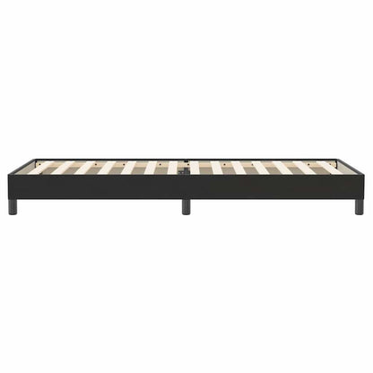 Letto a Molle senza Materasso Nero 100x220 cm in Velluto | homemem39