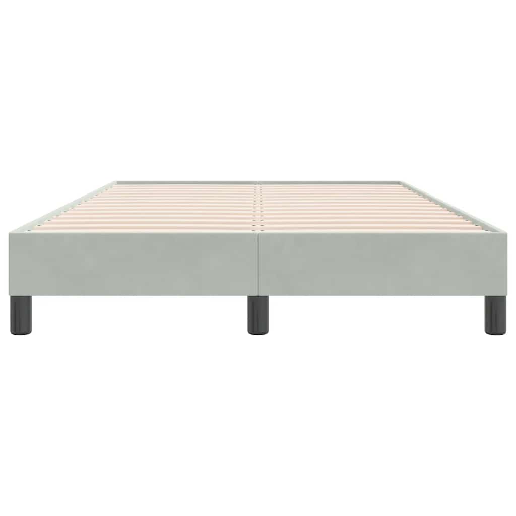 Letto a Molle senza Materasso Grigio Chiaro 120x220cm Velluto | homemem39
