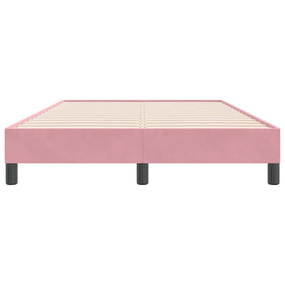 Letto a Molle senza Materasso Rosa 120x220 cm in Velluto | homemem39