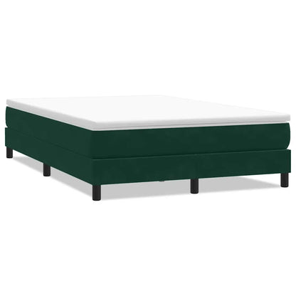 Letto a Molle senza Materasso Verde Scuro 140x220 cm Velluto | homemem39