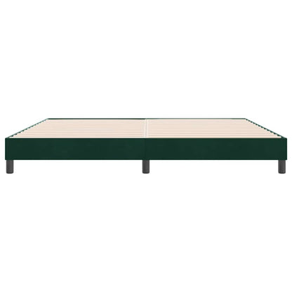 Letto a Molle senza Materasso Verde Scuro 180x220 cm Velluto | homemem39