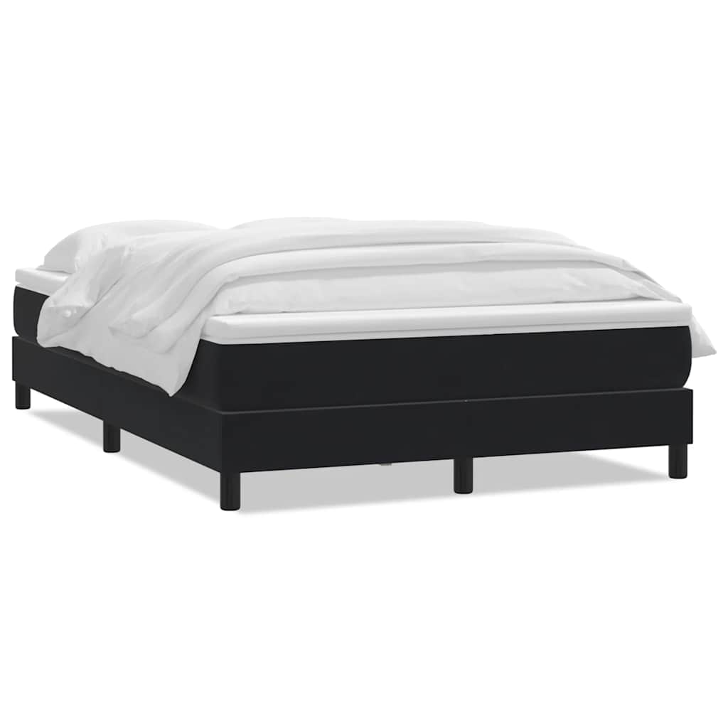 Giroletto a Molle con Materasso Nero 160x210 cm in Velluto | homemem39