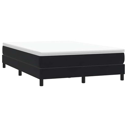 Giroletto a Molle con Materasso Nero 160x210 cm in Velluto | homemem39
