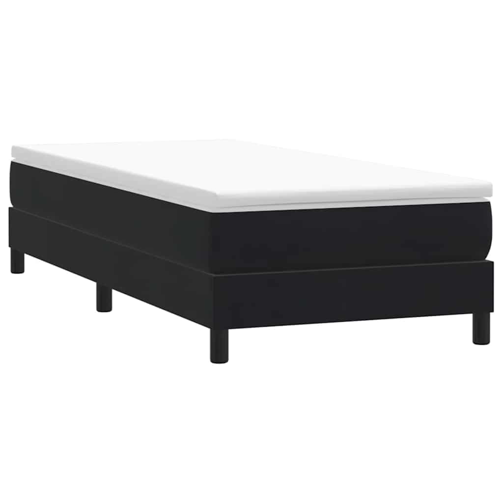 Giroletto a Molle con Materasso Nero 80x220 cm Velluto | homemem39