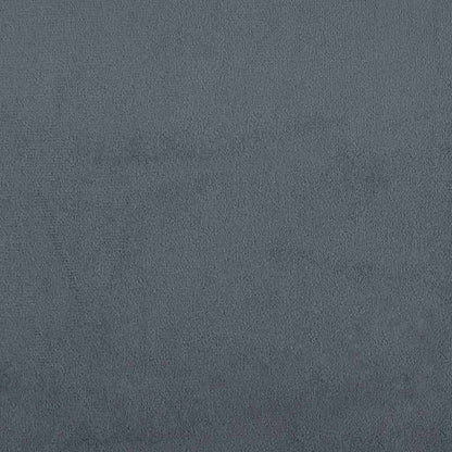 Giroletto a Molle con Materasso Grigio Scuro 90x220 cm Velluto | homemem39