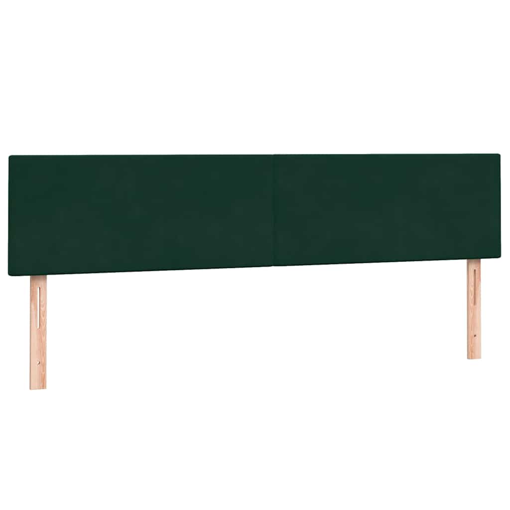 Giroletto a Molle con Materasso Verde Scuro 180x220 cm Velluto | homemem39