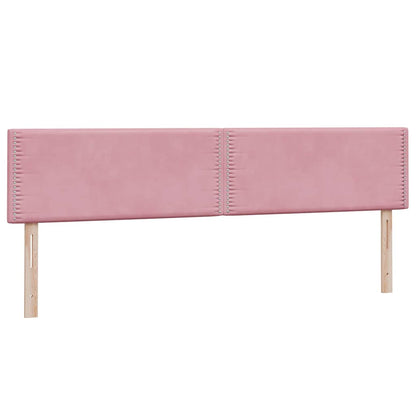 Giroletto a Molle con Materasso Rosa 180x210 cm in Velluto | homemem39