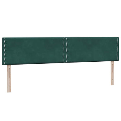Giroletto a Molle con Materasso Verde Scuro 180x220 cm Velluto | homemem39