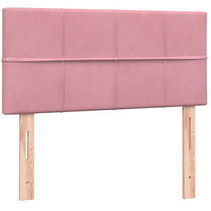 Giroletto a Molle con Materasso Rosa 80x220 cm Velluto | homemem39