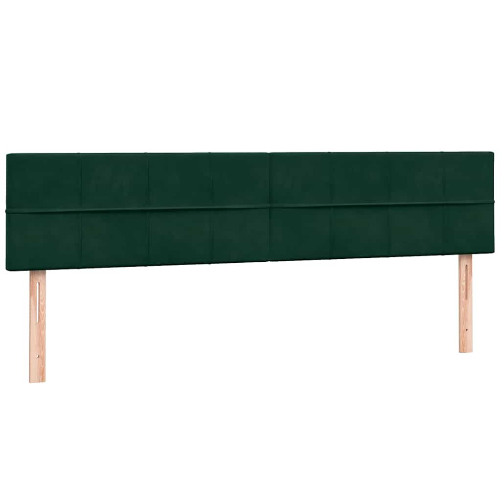 Giroletto a Molle con Materasso Verde Scuro 180x220 cm Velluto | homemem39
