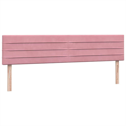 Giroletto a Molle con Materasso Rosa 180x210 cm in Velluto | homemem39