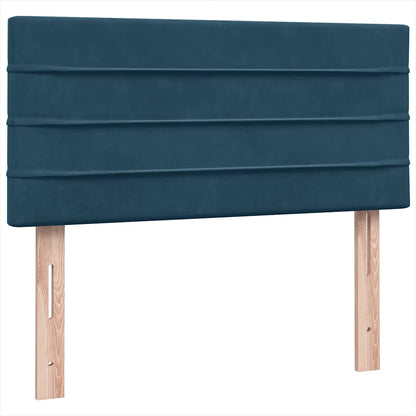Giroletto a Molle con Materasso Blu Scuro 80x220 cm Velluto | homemem39