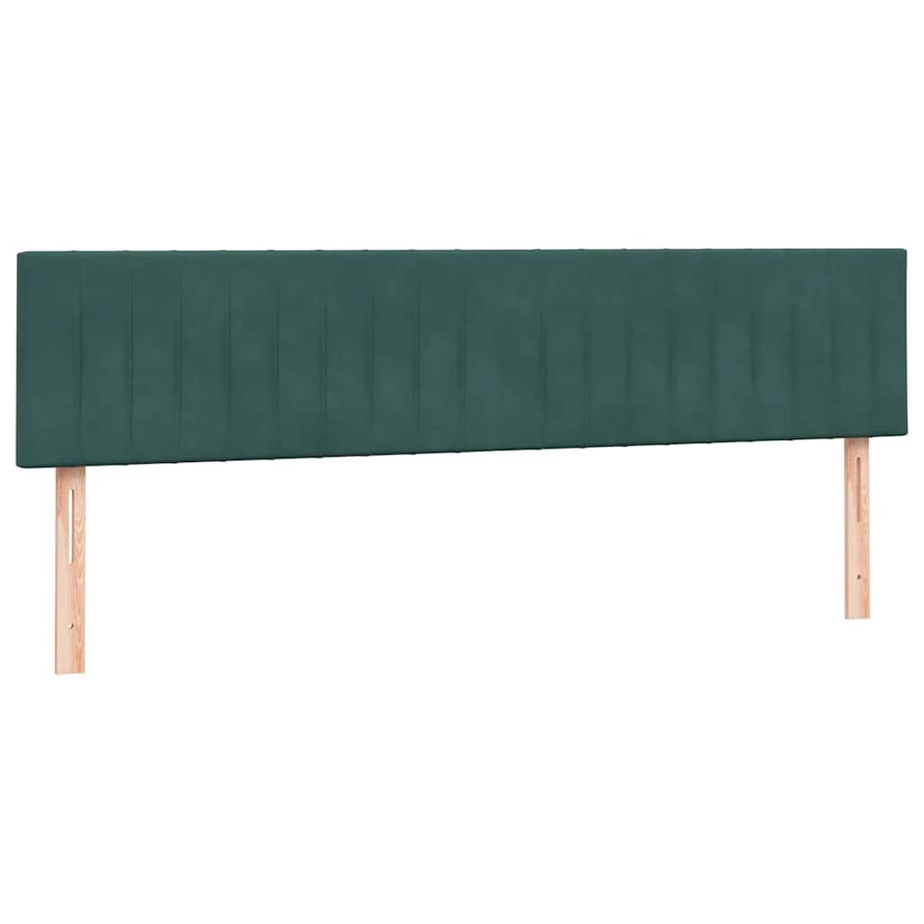 Giroletto a Molle con Materasso Verde Scuro 180x220 cm Velluto | homemem39
