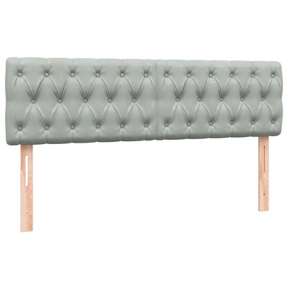 Giroletto a Molle con Materasso Grigio Chiaro 160x210cm Velluto | homemem39