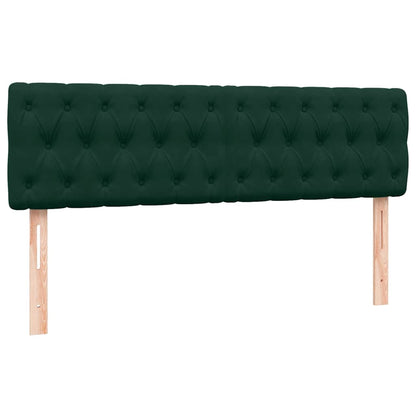 Giroletto a Molle con Materasso Verde Scuro 160x220 cm Velluto | homemem39