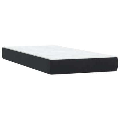 Letto a Molle con Materasso e LED Nero 80x220 cm Velluto | homemem39