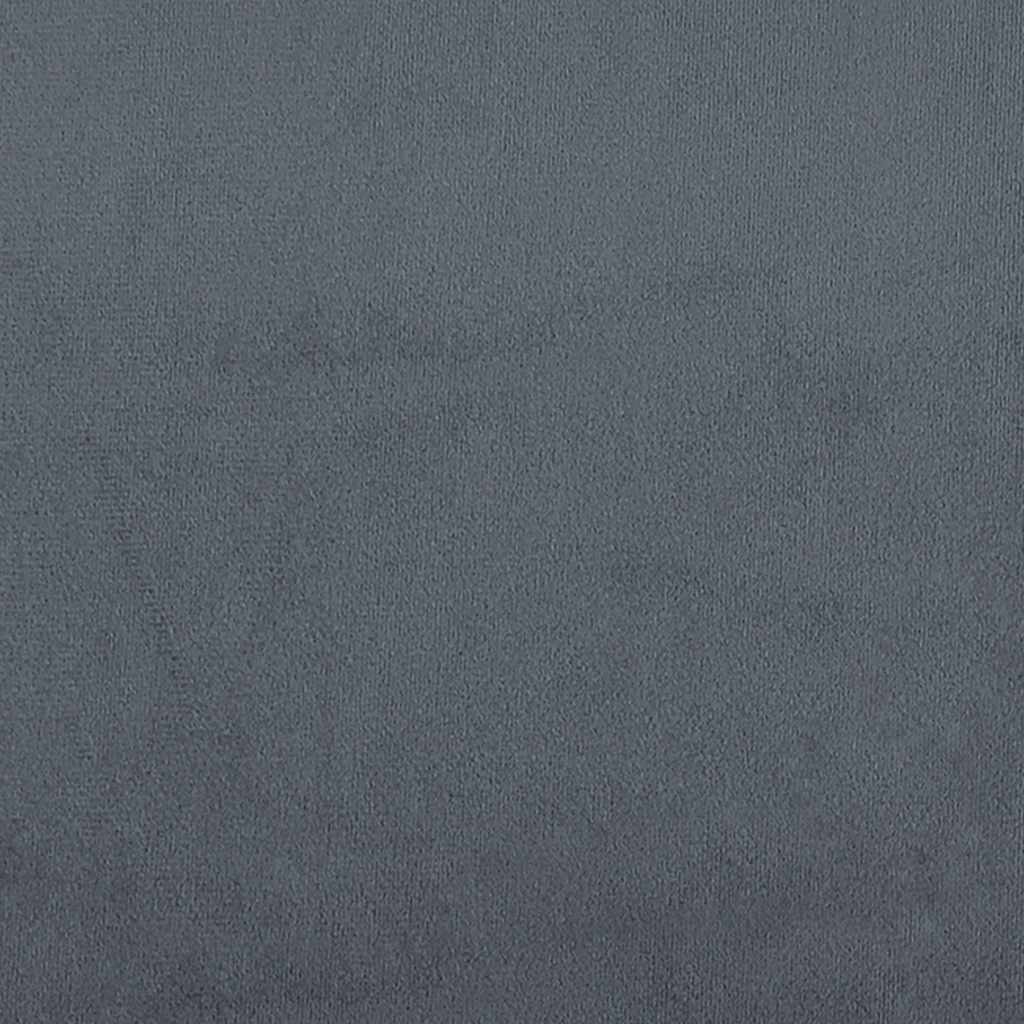 Giroletto a Molle con Materasso Grigio Scuro 90x220 cm Velluto | homemem39