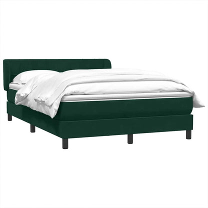 Giroletto a Molle con Materasso Verde Scuro 160x220 cm Velluto | homemem39