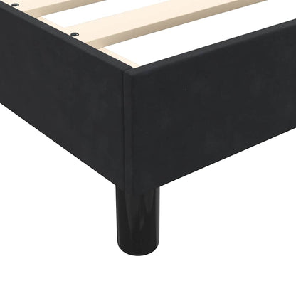 Giroletto a Molle con Materasso Nero 80x220 cm Velluto | homemem39