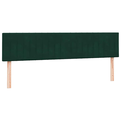 Giroletto a Molle con Materassi Verde Scuro 180x220 cm Velluto | homemem39