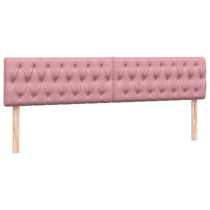 Giroletto a Molle con Materassi Rosa 180x210 cm in Velluto | homemem39