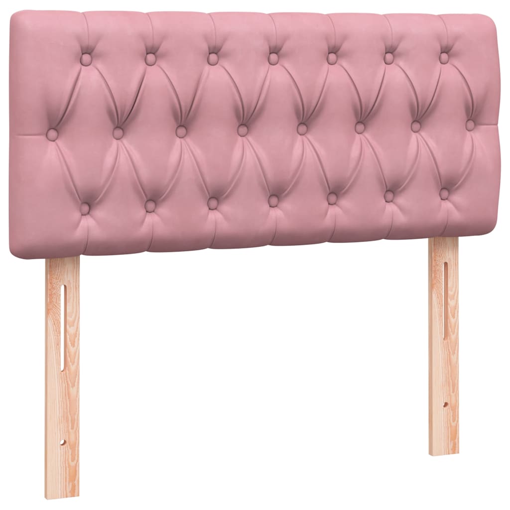 Giroletto a Molle con Materasso Rosa 90x220 cm Velluto | homemem39
