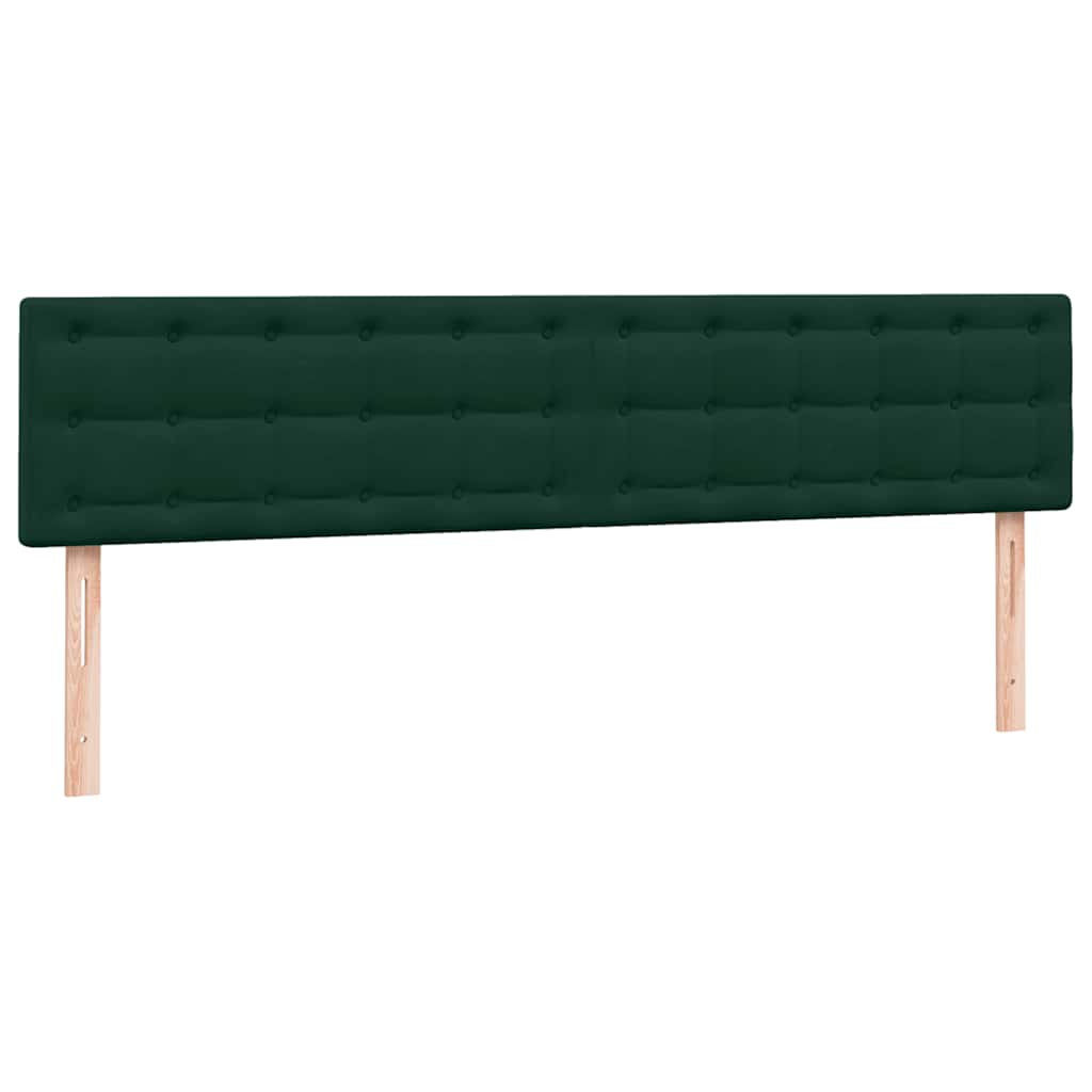 Giroletto a Molle con Materassi Verde Scuro 180x220 cm Velluto | homemem39