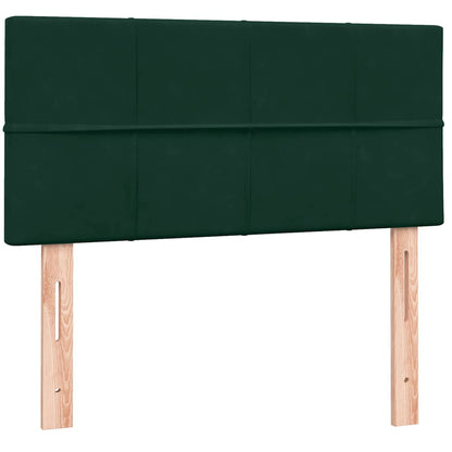 Giroletto a Molle con Materasso Verde Scuro 80x220 cm Velluto | homemem39