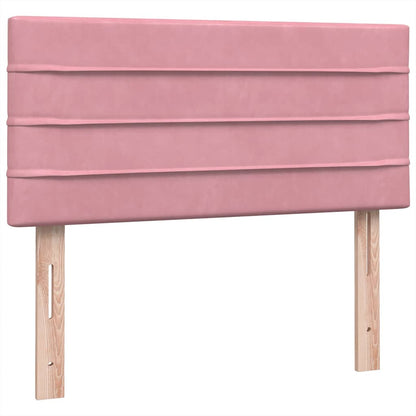 Giroletto a Molle con Materasso Rosa 90x210 cm Velluto | homemem39