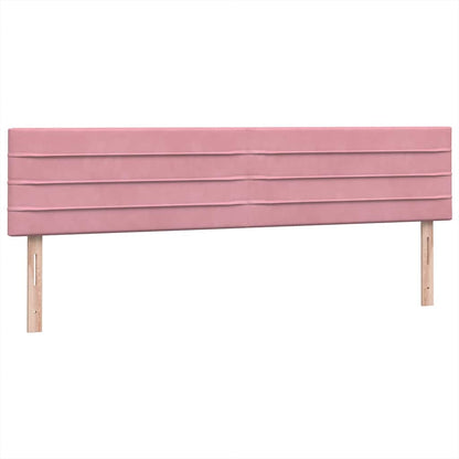 Giroletto a Molle con Materasso Rosa 180x210 cm in Velluto | homemem39