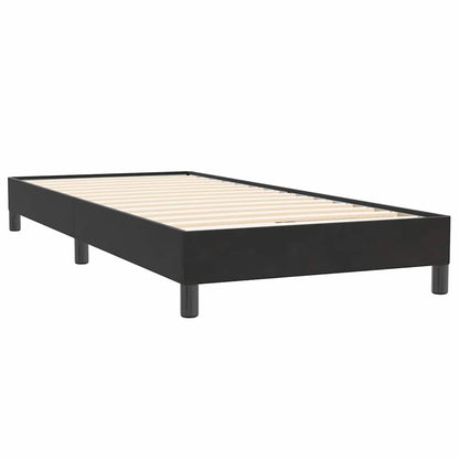 Giroletto a Molle con Materasso Nero 80x220 cm Velluto | homemem39