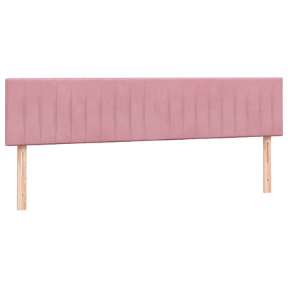 Giroletto a Molle con Materasso Rosa 180x210 cm in Velluto | homemem39