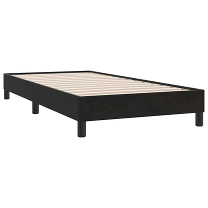 Giroletto a Molle con Materasso Nero 90x210 cm in Velluto | homemem39