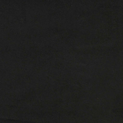 Giroletto a Molle con Materasso Nero 160x210 cm in Velluto