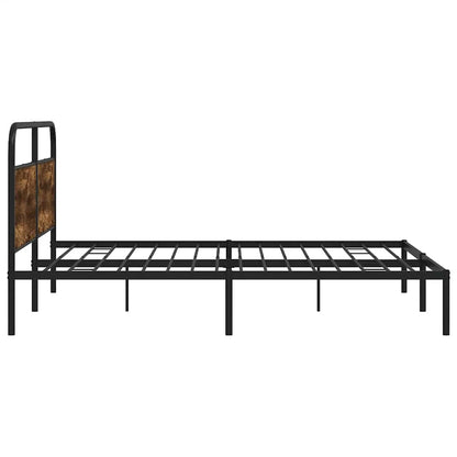 Giroletto senza Materaso in Metallo Rovere Fumo 180x200 cm | homemem39