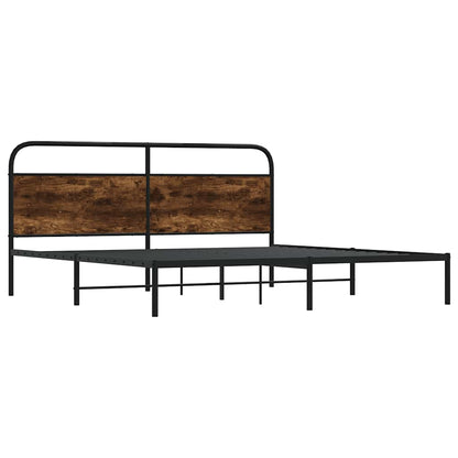 Giroletto senza Materaso in Metallo Rovere Fumo 200x200 cm | homemem39