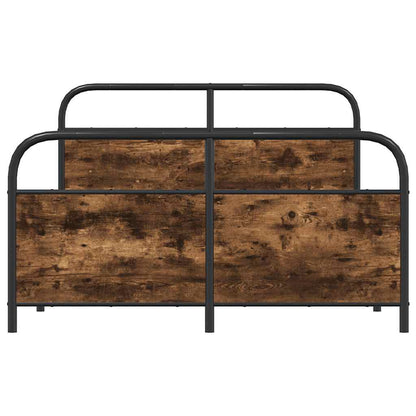 Giroletto senza Materaso in Metallo Rovere Fumo 137x190 cm | homemem39