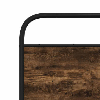 Giroletto senza Materaso in Metallo Rovere Fumo 137x190 cm | homemem39